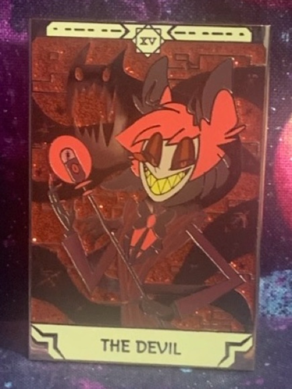 Hazbin Hotel Alastor Tarot Pin